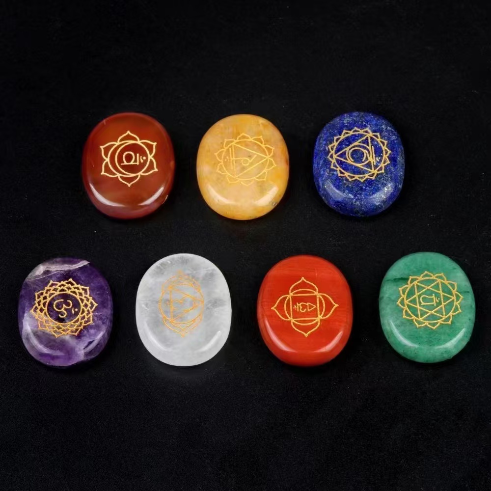 Healing Crystal Set - 7 Buah Set Ornamen Batu Kristal