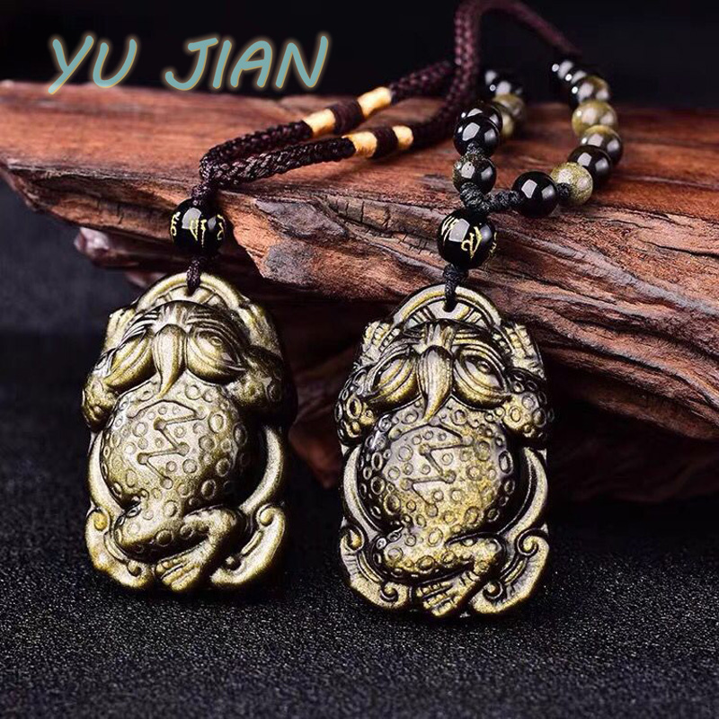 Emas Alami-Liontin Obsidian Pe - Longevity Health & Wellness Hotel ulasan dan harga