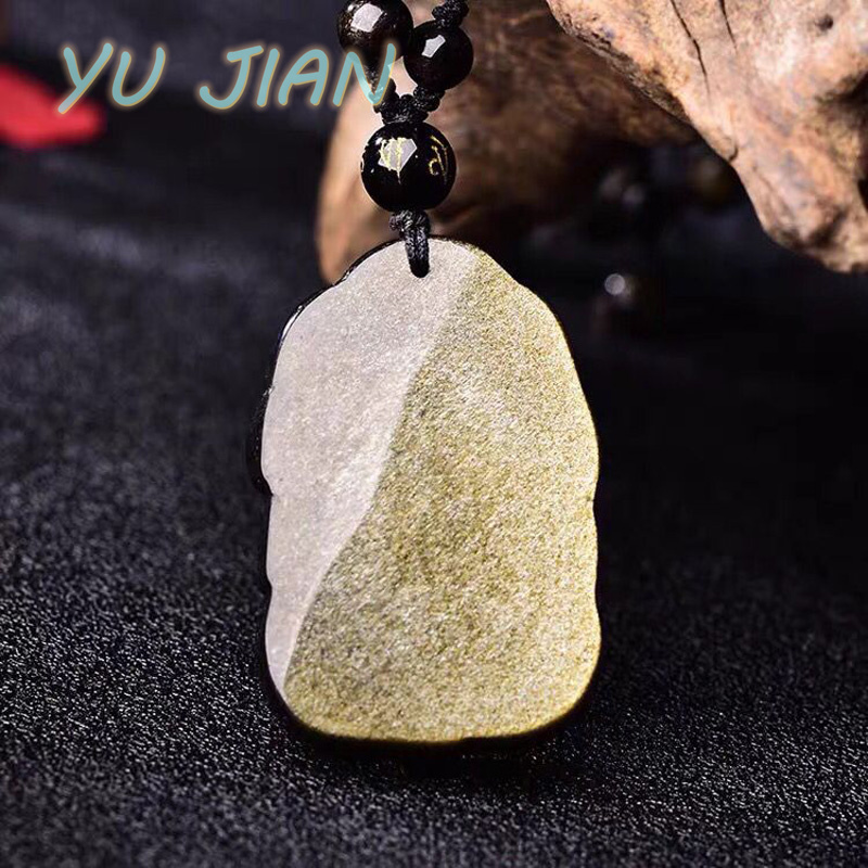 Emas Alami-Liontin Obsidian Pe - Longevity Health & Wellness Hotel ulasan dan harga