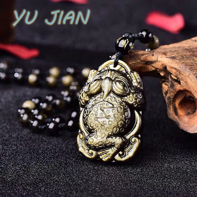 Emas Alami-Liontin Obsidian Pe - Longevity Health & Wellness Hotel ulasan dan harga