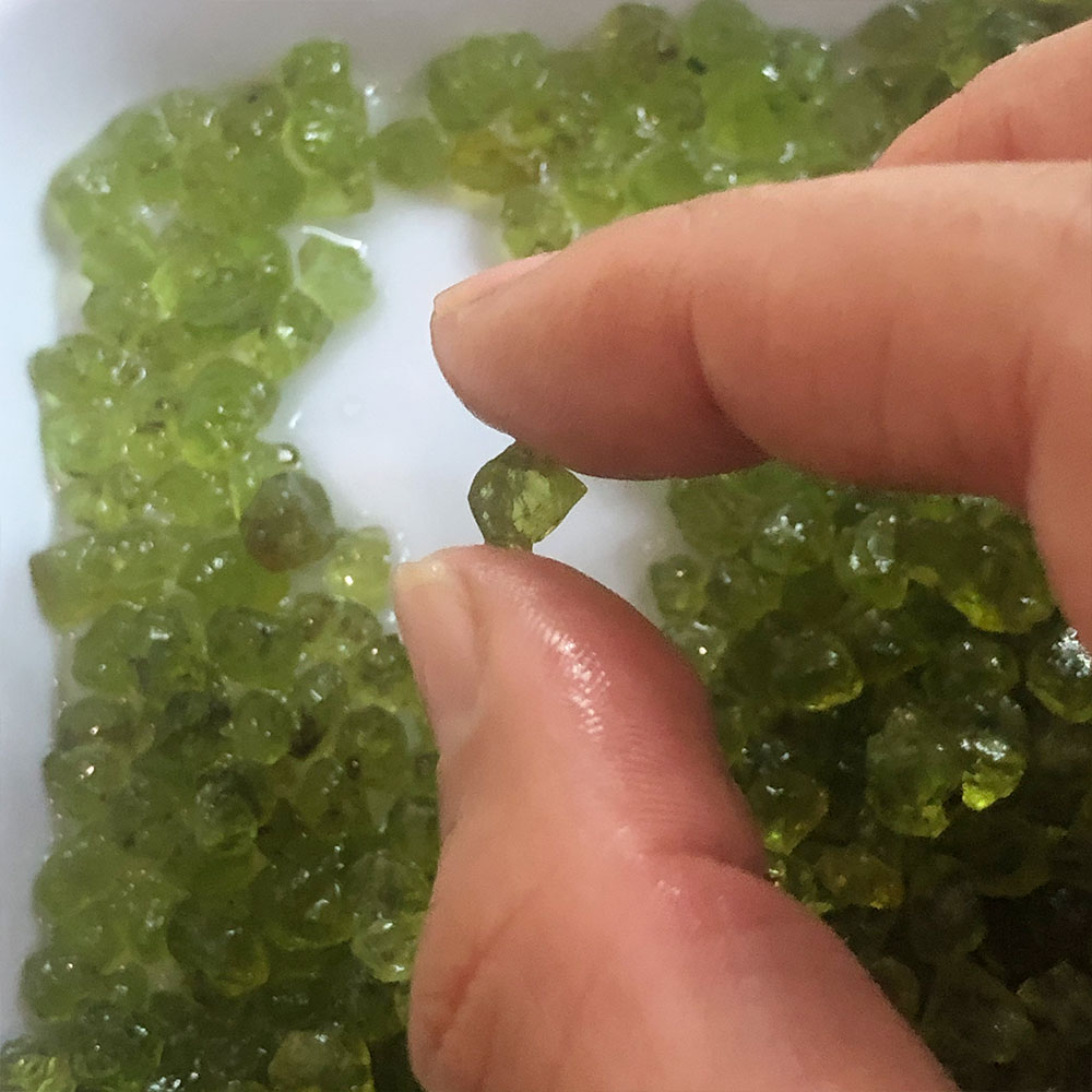 20G/Pak Kristal Kuarsa Peridot - Healing Crystal Set ulasan dan harga