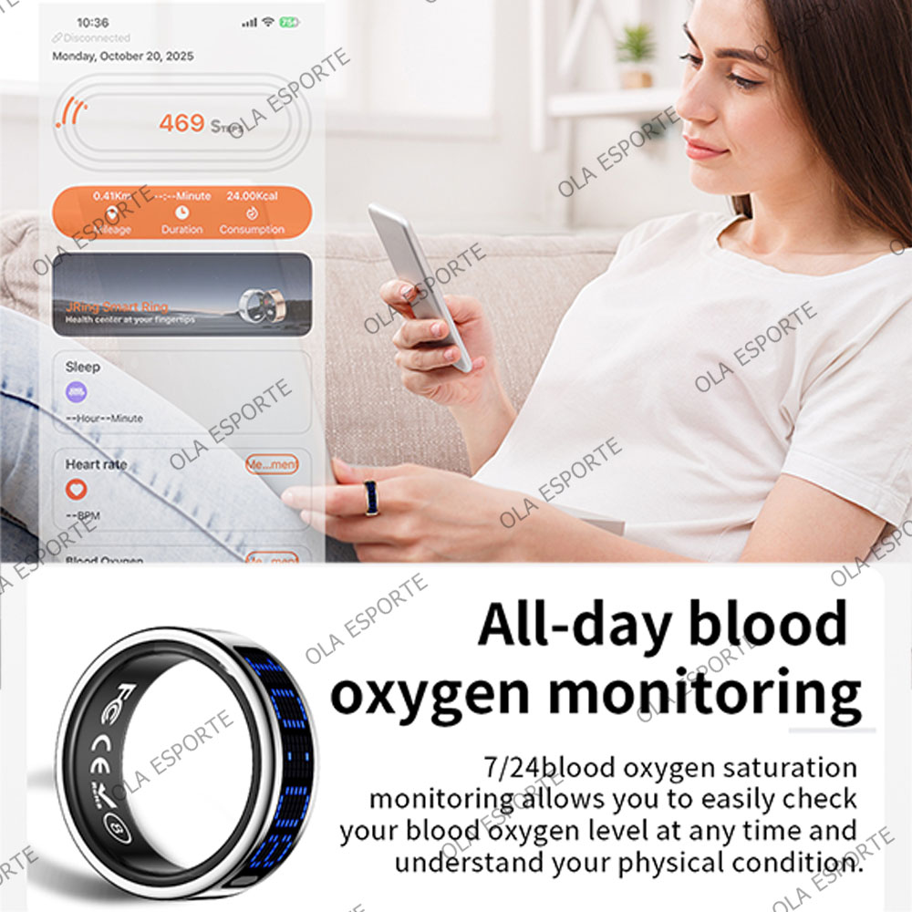 Cincin Pintar 2025 Pria Wanita - Blood Oxygen Monitor ulasan dan harga