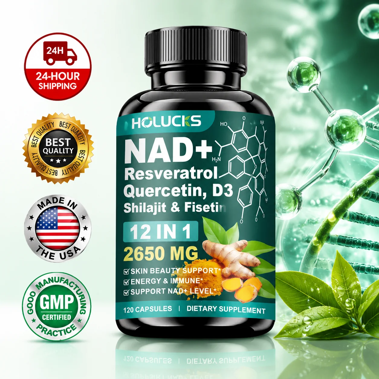Suplemen NAD+ Berpotensi Tingg - Health Wellness Vitality ulasan dan harga