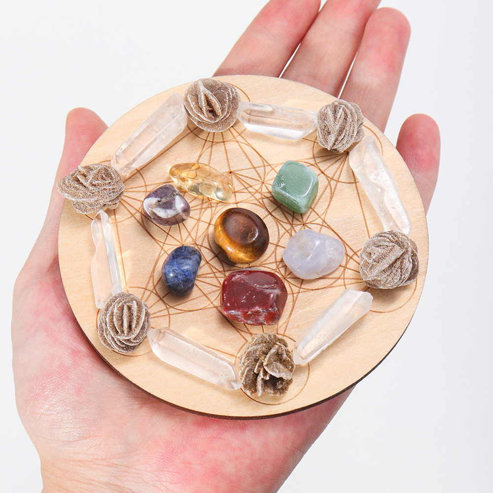 7 Buah/Set Kristal Alami Campu - Healing Crystal Set ulasan dan harga
