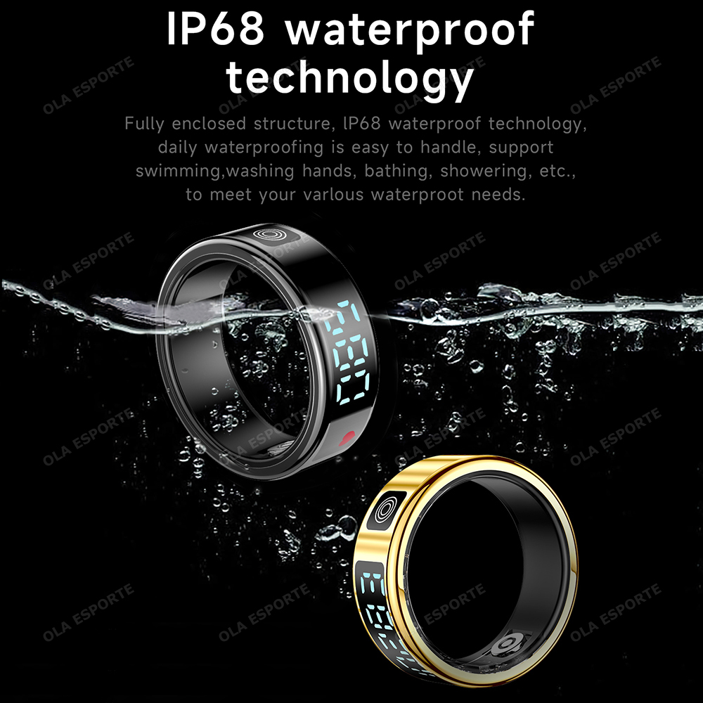 Cincin Pintar dengan Layar Dig - Blood Oxygen Monitor ulasan dan harga